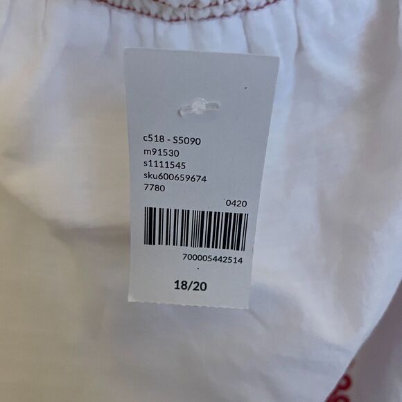 Lane Bryant NWT Embroidered Top Boho 100% Cotton Gauzy Cottagecore Prairie - Picture 9 of 12